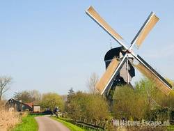 Vlietmolen met draaiende wieken, Zouweboezem 2 100409 